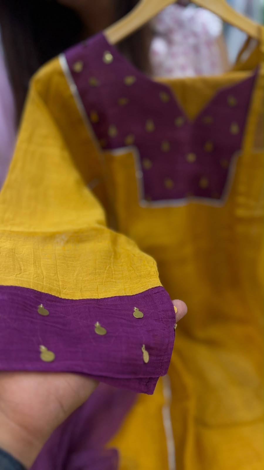 Auric Bloom Mul Chanderi Suit Set