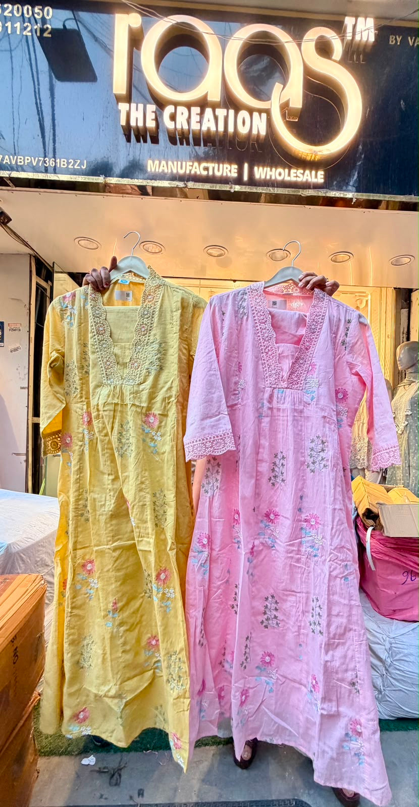 Sunlit Blossom Mul Cotton Kurta Pant