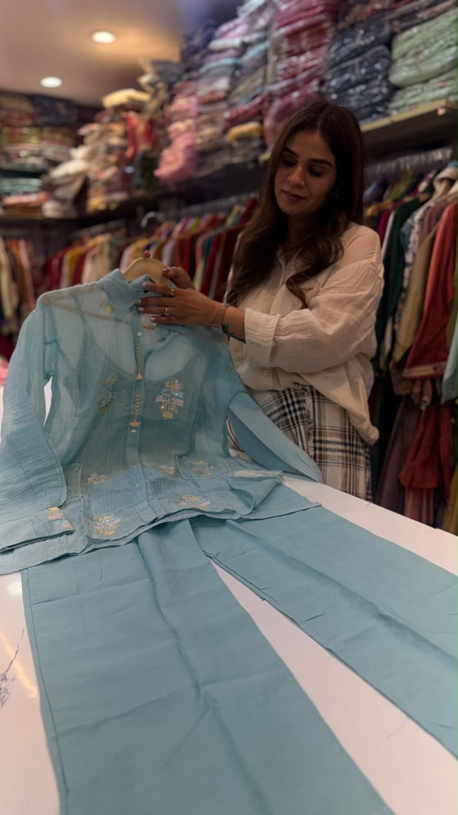 Pastel in Practice – Mul Chanderi Co-ord Set