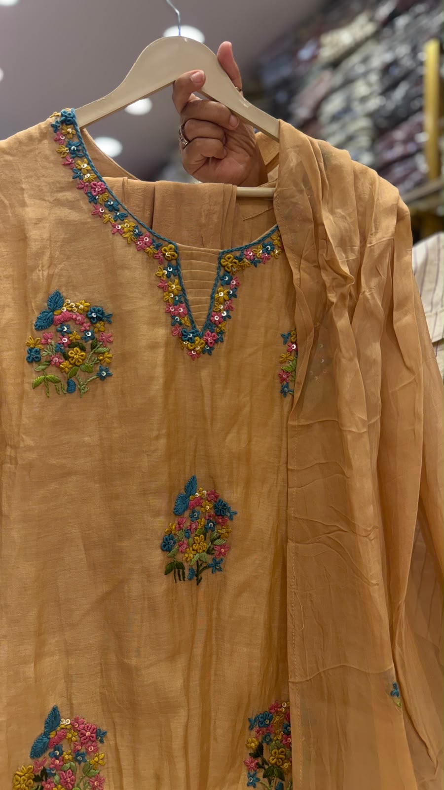 Marigold Muse Mul Chanderi