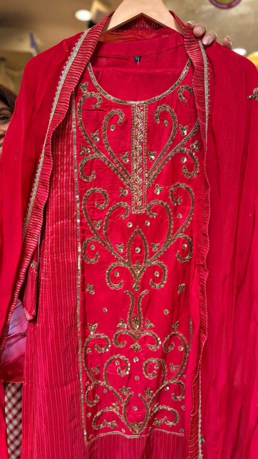 Zariya Noor Mul Chanderi Set