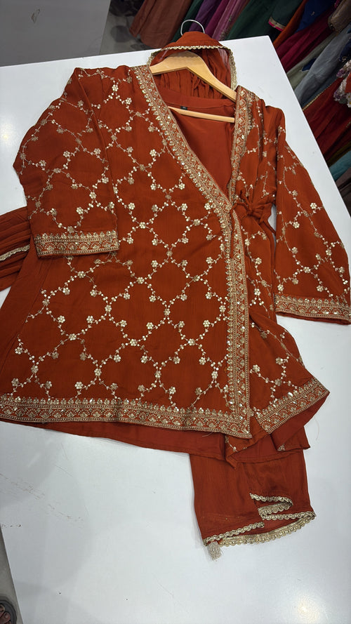 The Rustic Wrap – Mul Chanderi Divider Set