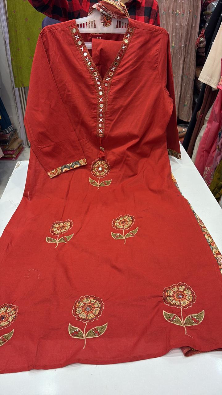 The Folk Flower – Embroidered Suit Set