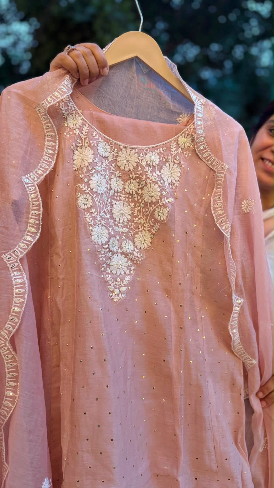 Where florals meet elegance — Mul Chanderi