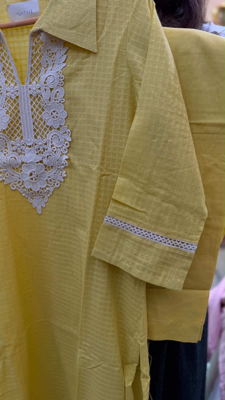 Pastel Poetry – Textured Cotton Suit Set ✨