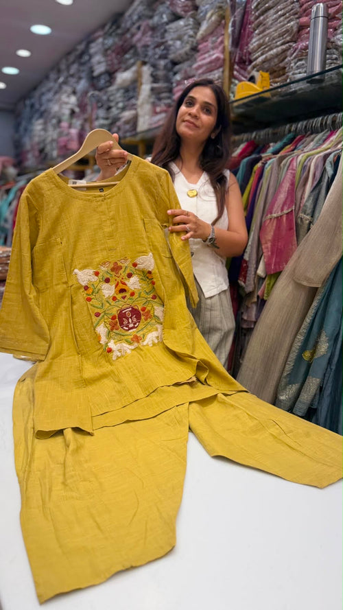 The Royal Harvest Co-ord Set— Mul Chanderi