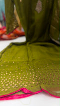 Olive Ember Mul Chanderi Suit Set