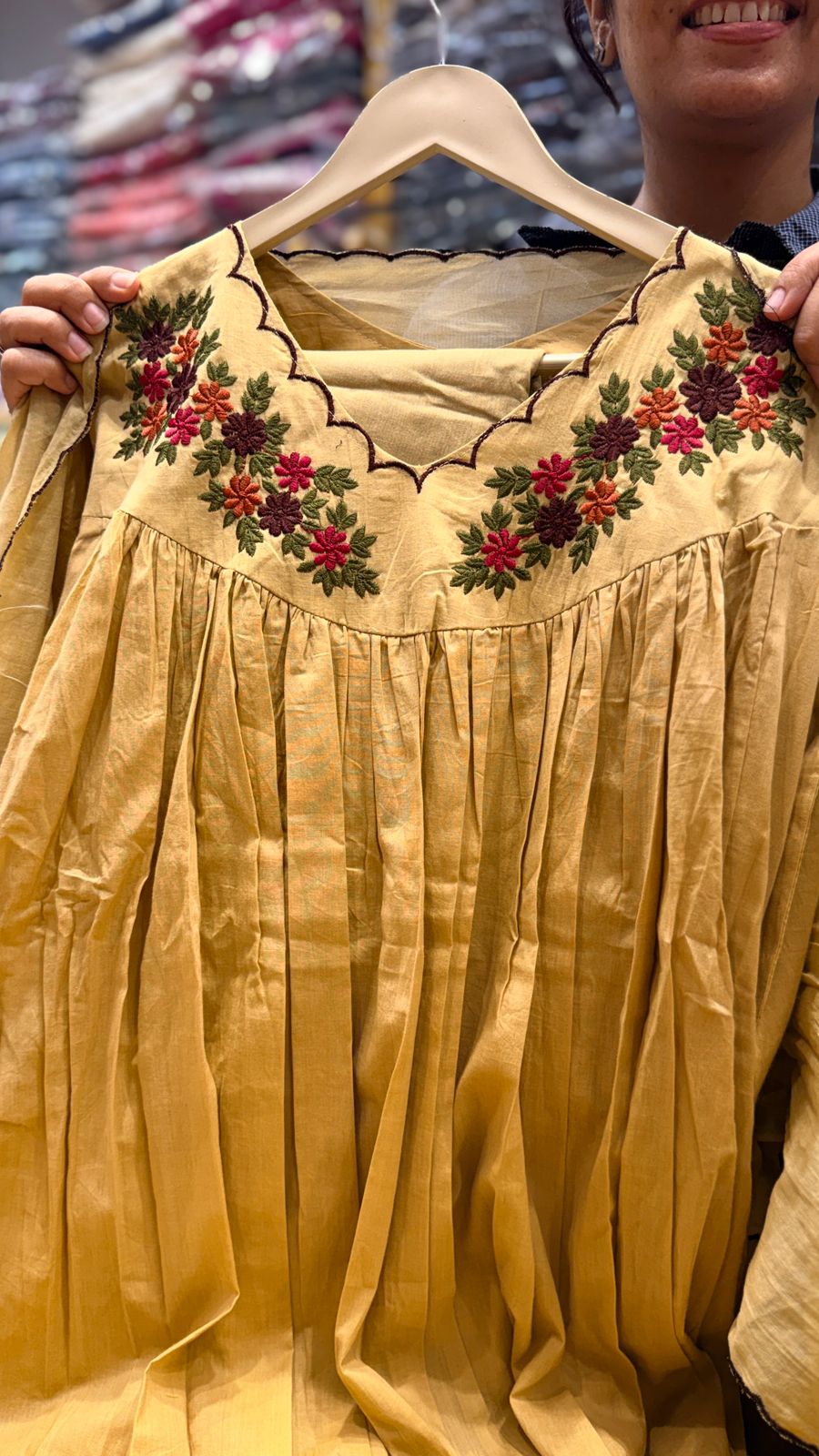 Butter Yellow Embroidered Suit Set