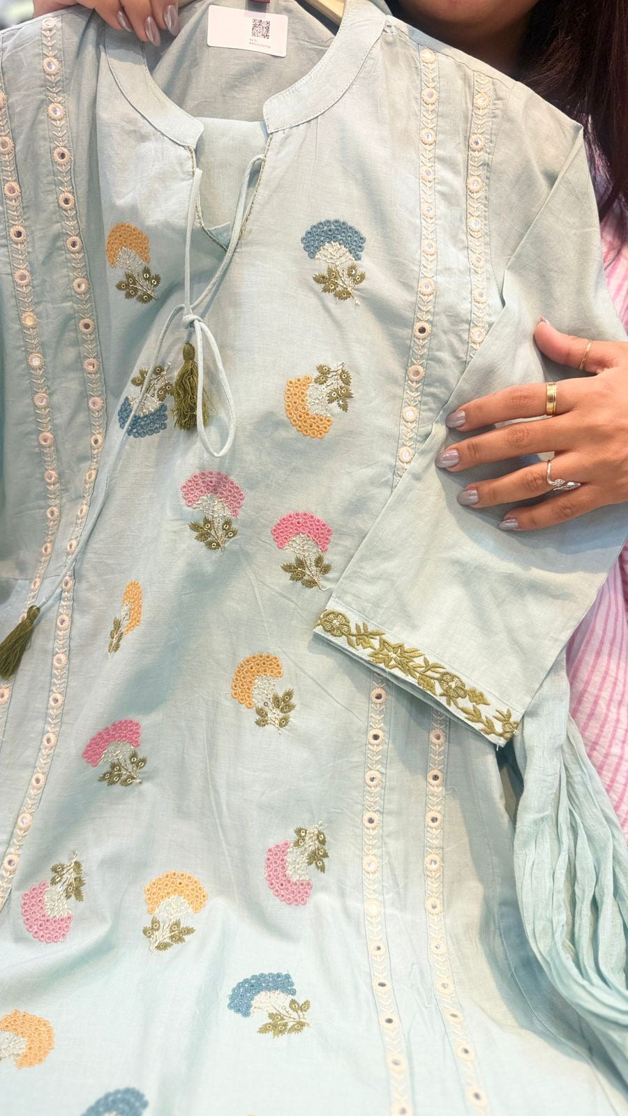 Confetti in Bloom – Embroidered Suit Set