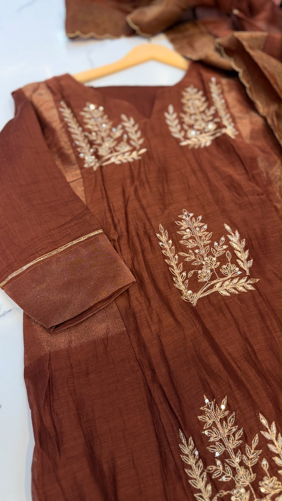 Botanical Alchemy – Mul Chanderi Suit Set