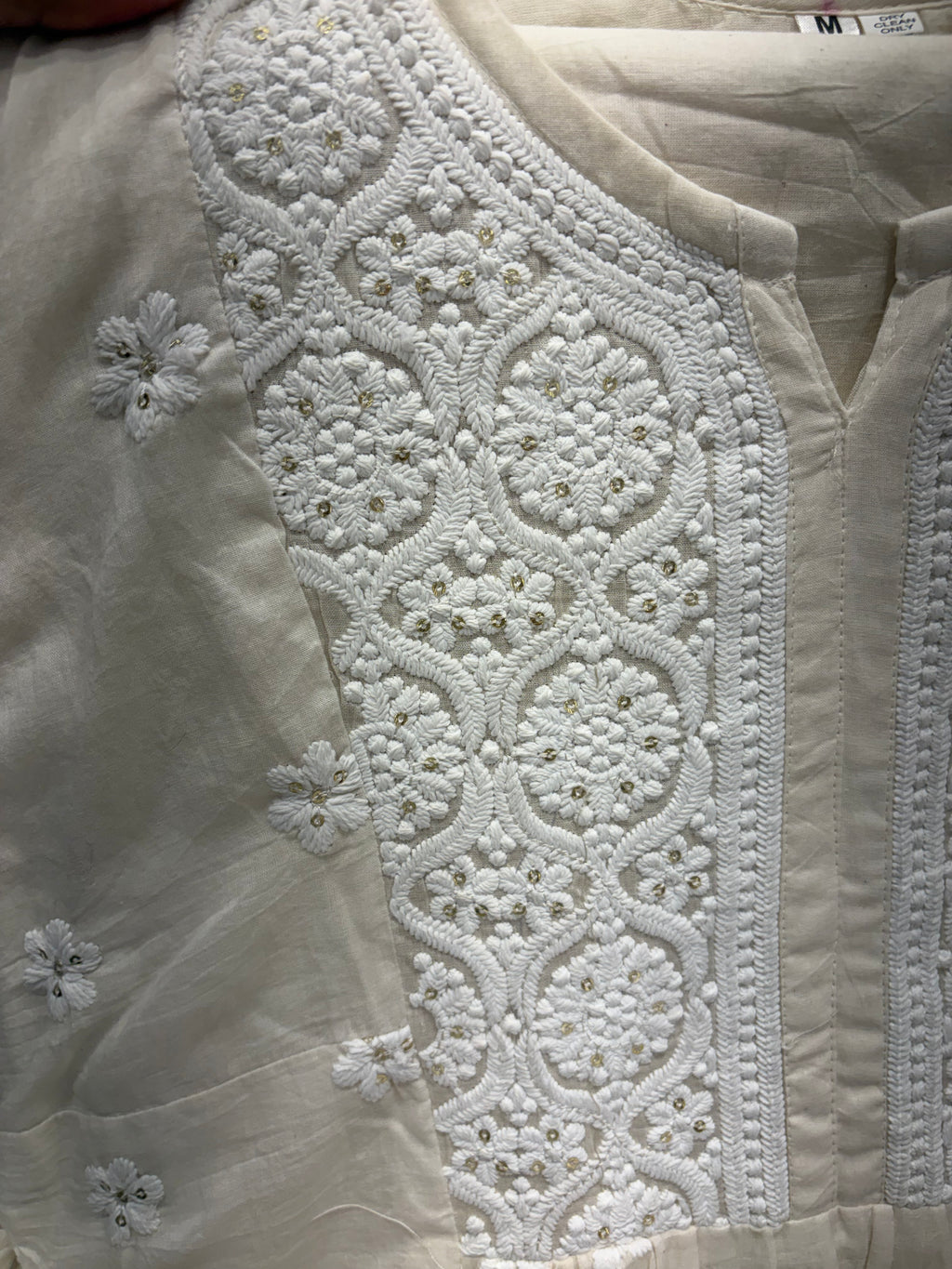 The Ivory Equation – Chikankari A-Line Suit Set ⭐