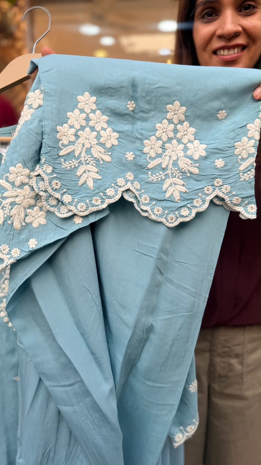 The Art of Soft Elegance – Pure Masleen Embroidered Suit Set