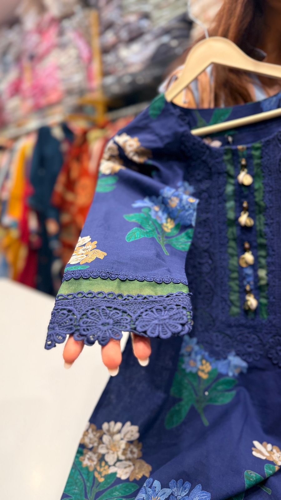 Midnight Garden Trio Karachi Style Suit Set