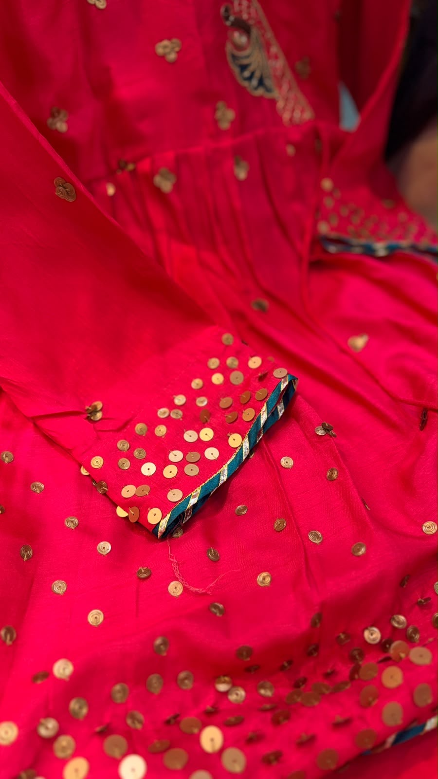 The Peacock Waltz – Festive Angrakha Palazzo Set✨