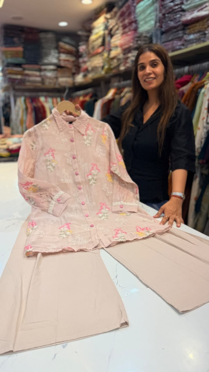 A Little Bloom, A Lot of Charm – Floral Embroidered Co-ord Set 🌸