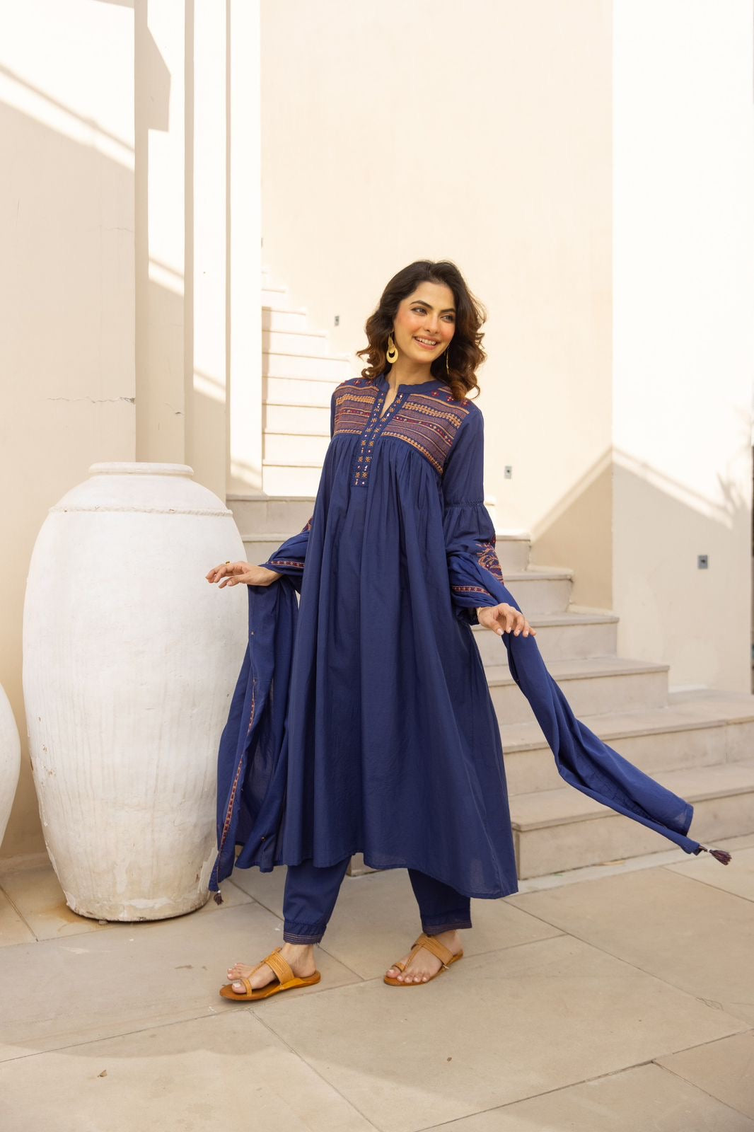 Royal Neel Embroidered Suit Set