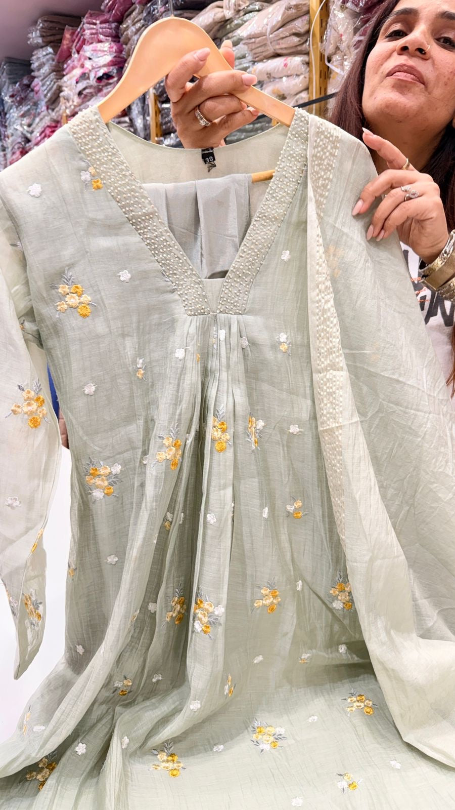 Florencia Sage Mul Chanderi