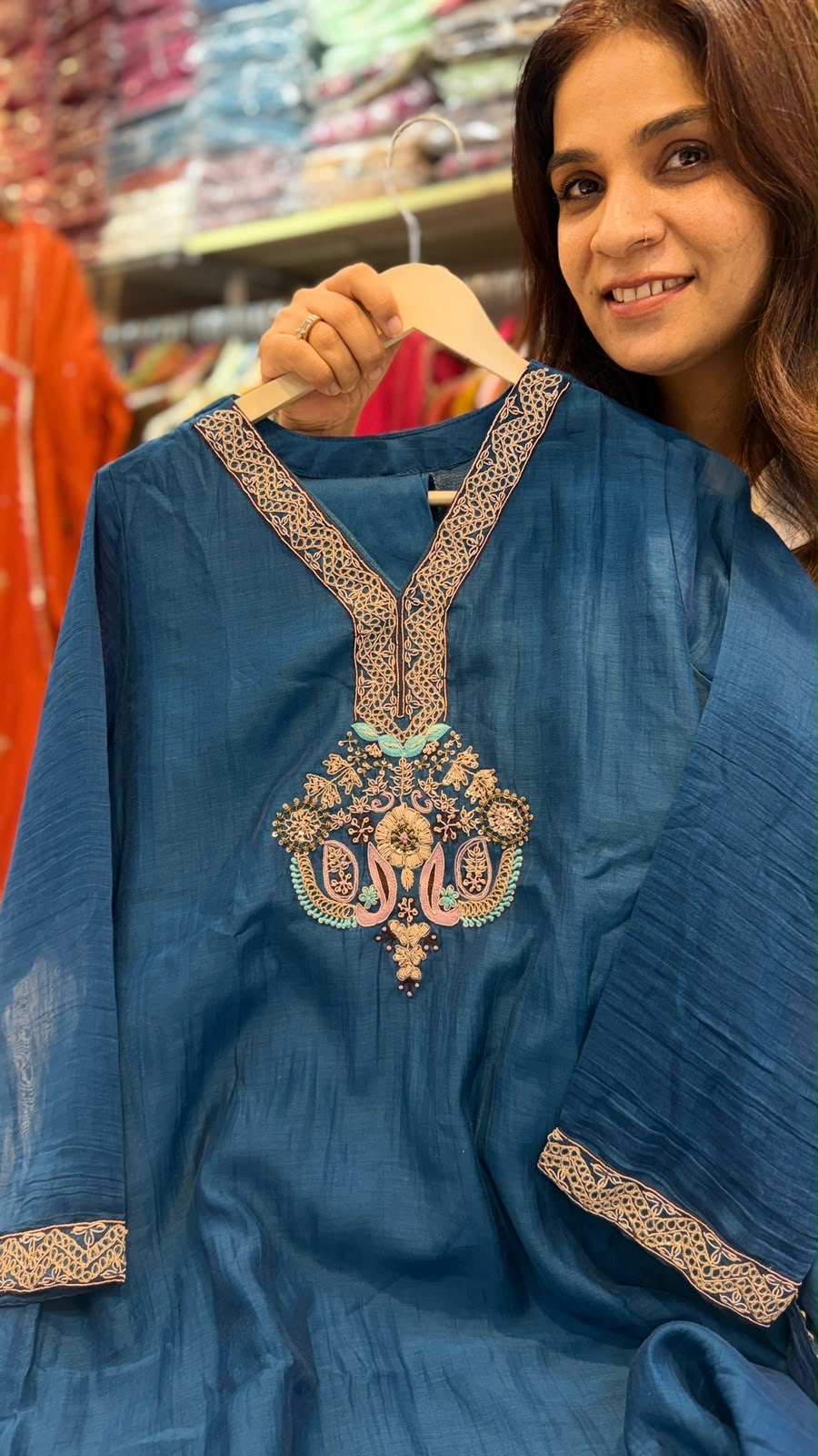 The Heritage Luxe – Mul Chanderi Suit Set