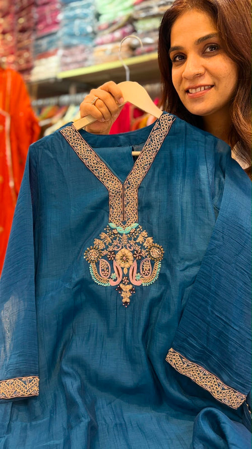 The Heritage Luxe – Mul Chanderi Suit Set