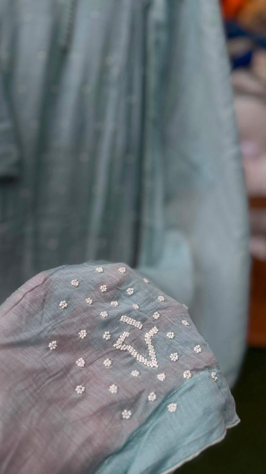 Dew & Drape — A Poem in Mul Chanderi