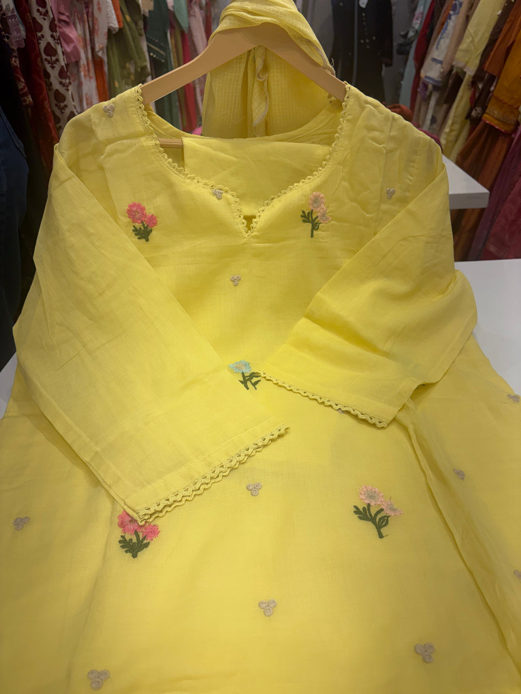 A Little Colour in Yellow – Floral Suit Set ⭐