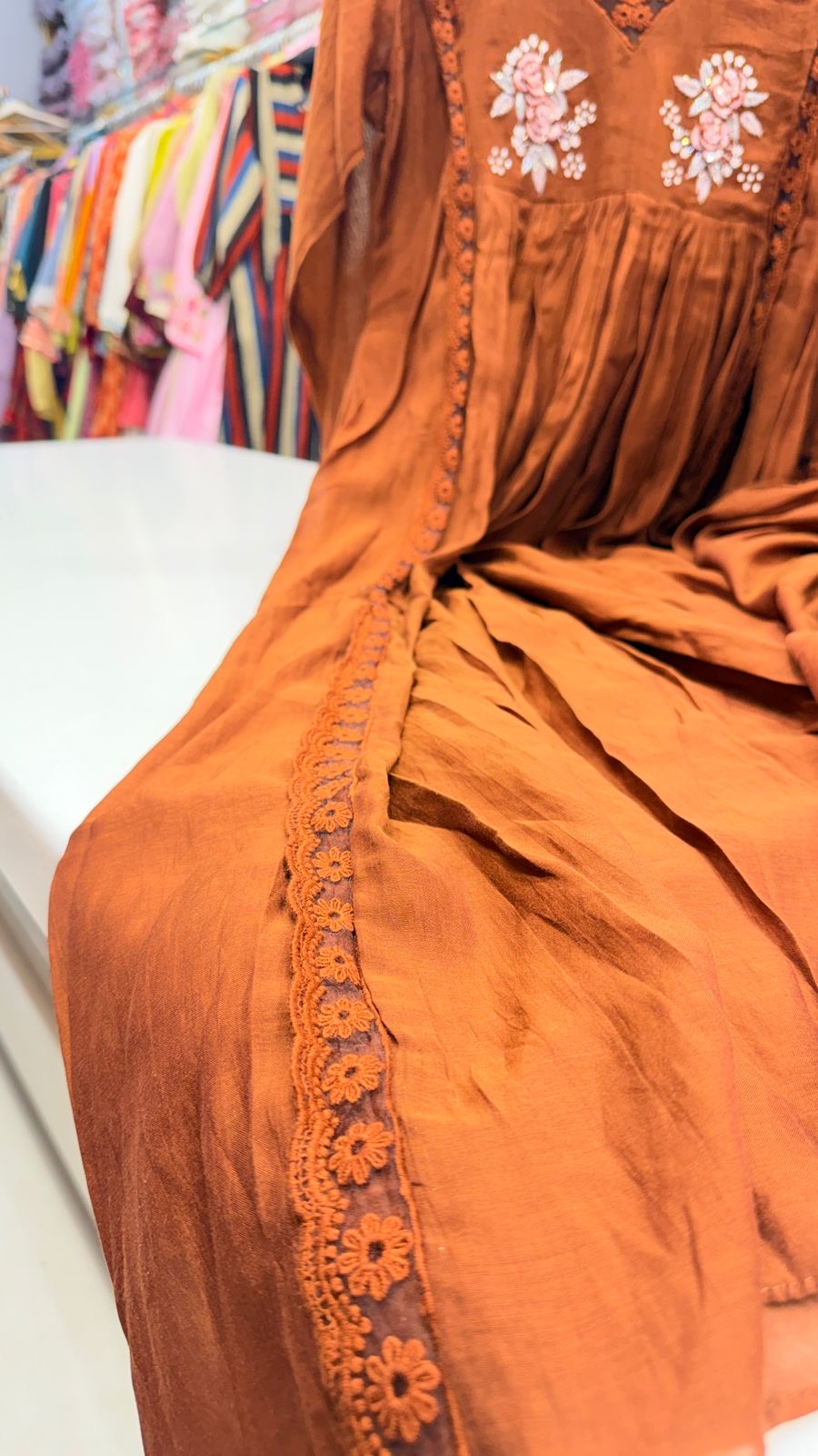 Rosé Thread Mul Chanderi Series