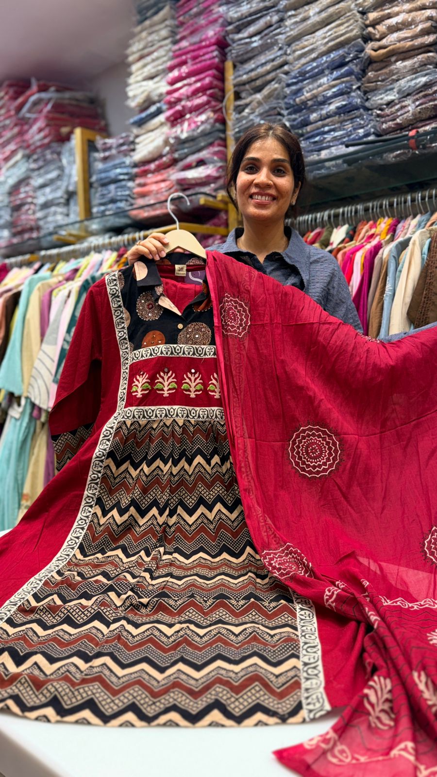 Heritage tribal Print Suit Set