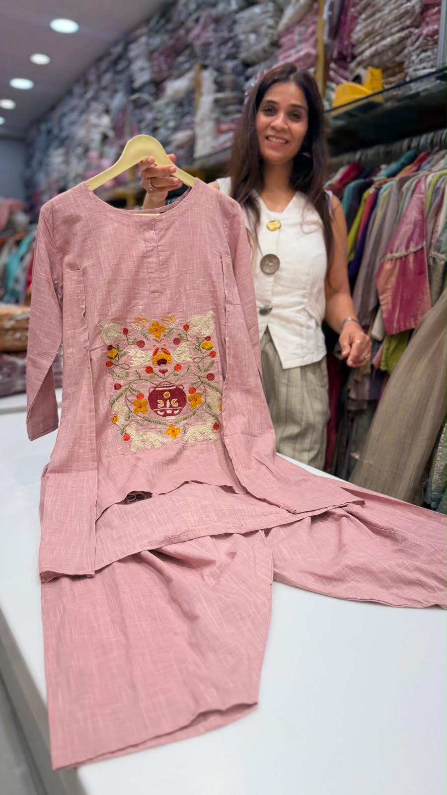 The Royal Harvest Co-ord Set— Mul Chanderi