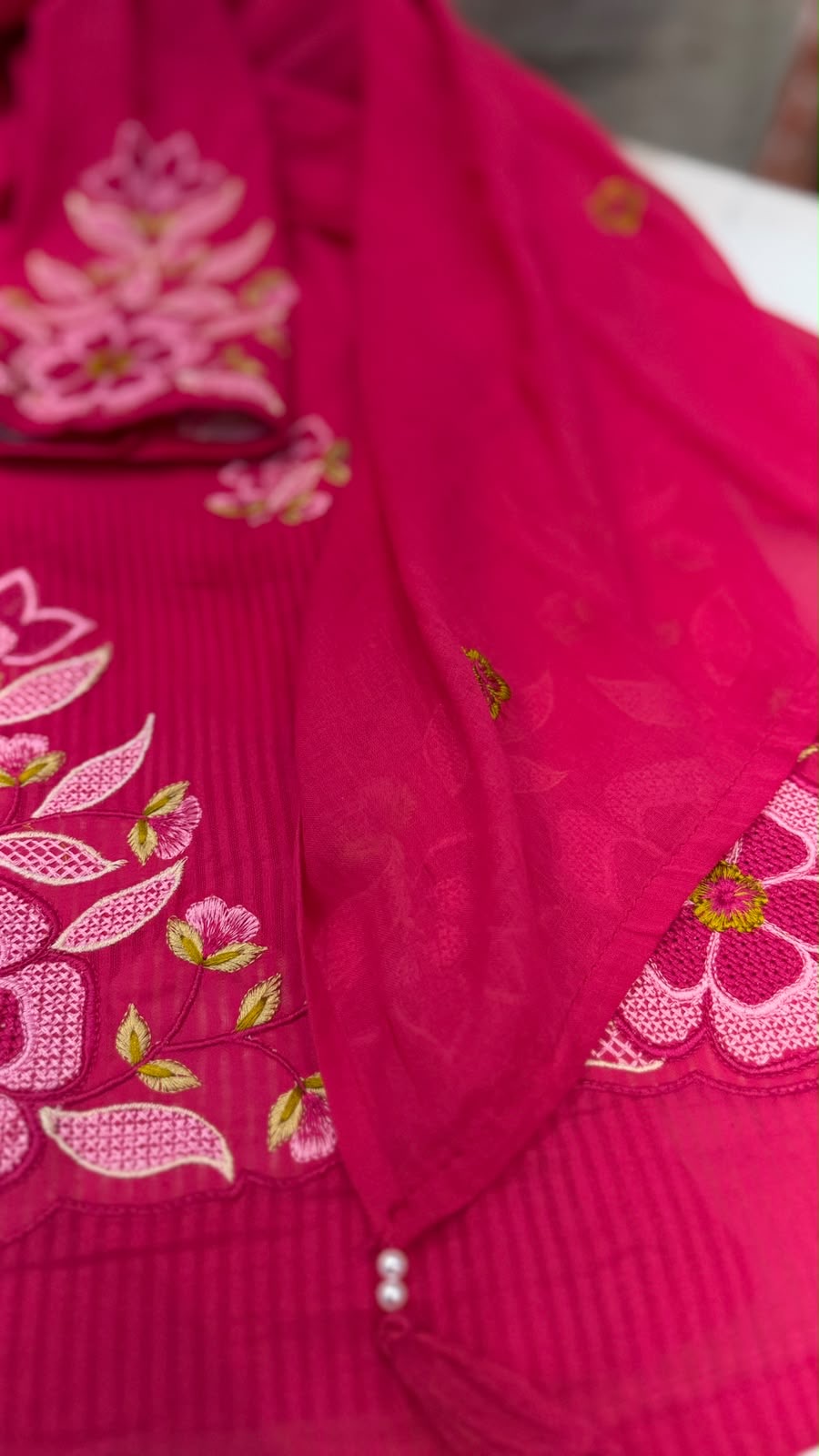 A Garden Set Ablaze – Embroidered Suit Set