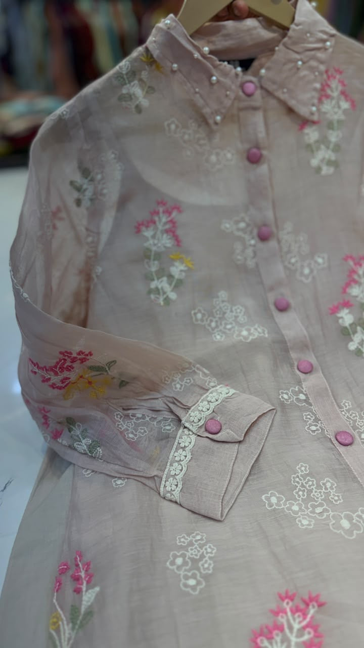 A Little Bloom, A Lot of Charm – Floral Embroidered Co-ord Set 🌸