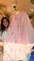 Pink Mist Mul Chanderi ~ Luxe
