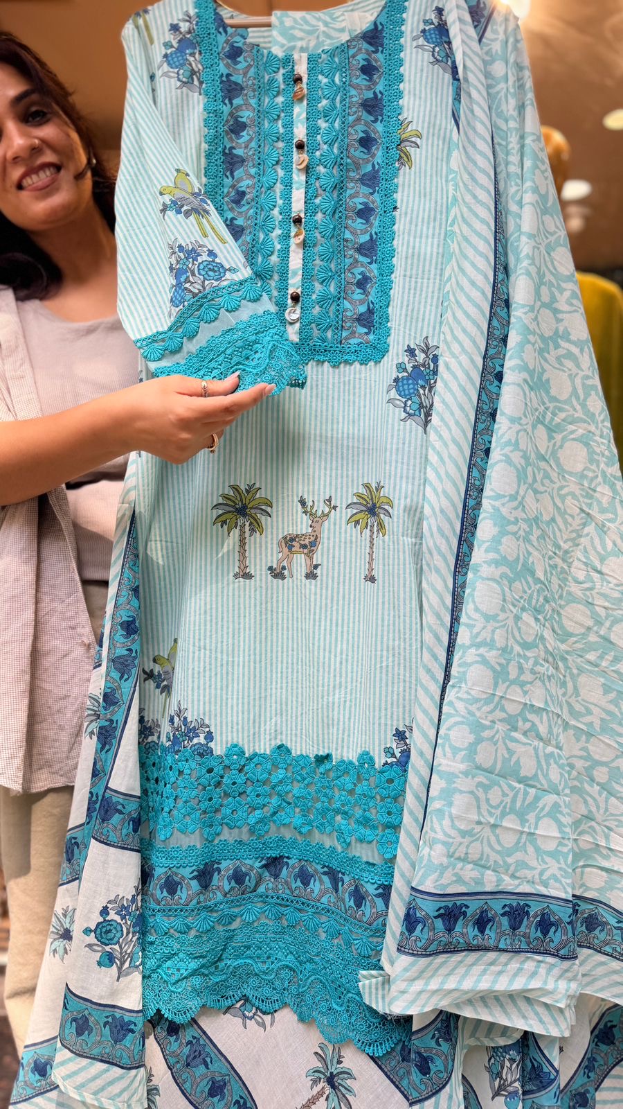 Whispered Lace Bloom Suit Set