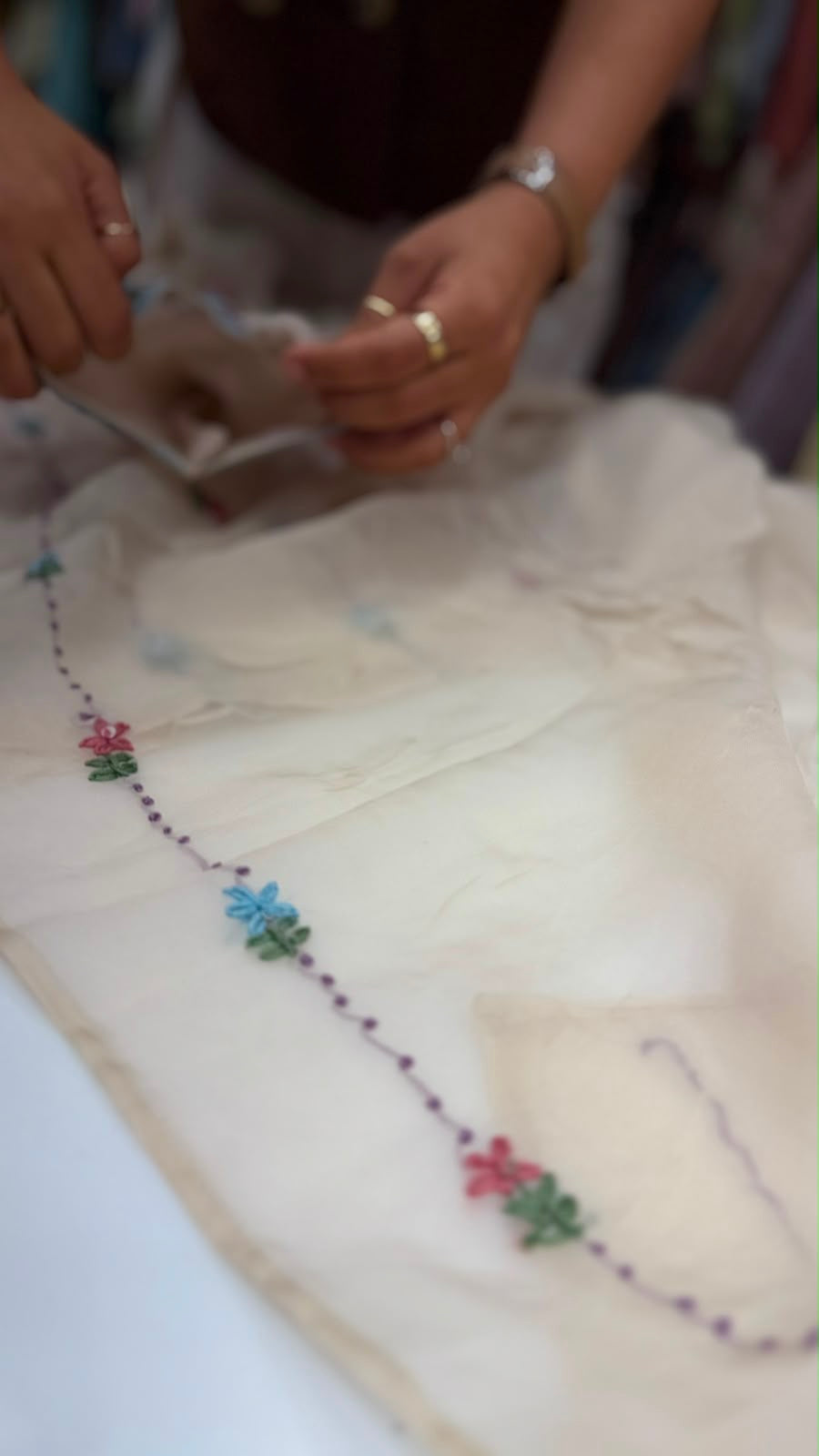 The Floral Cadence - Mul Chanderi Luxe