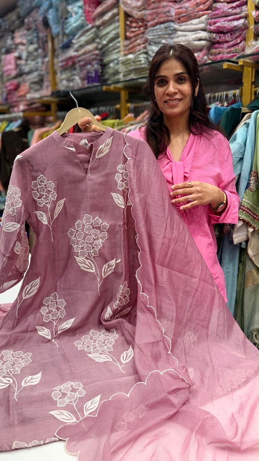 Flora Bloom – Aliya Inspired Mul Chanderi Edit