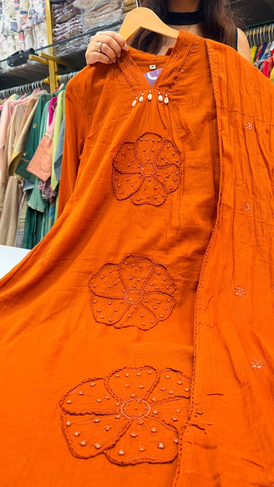 Mul Cotton Suit Set (4 Colors )