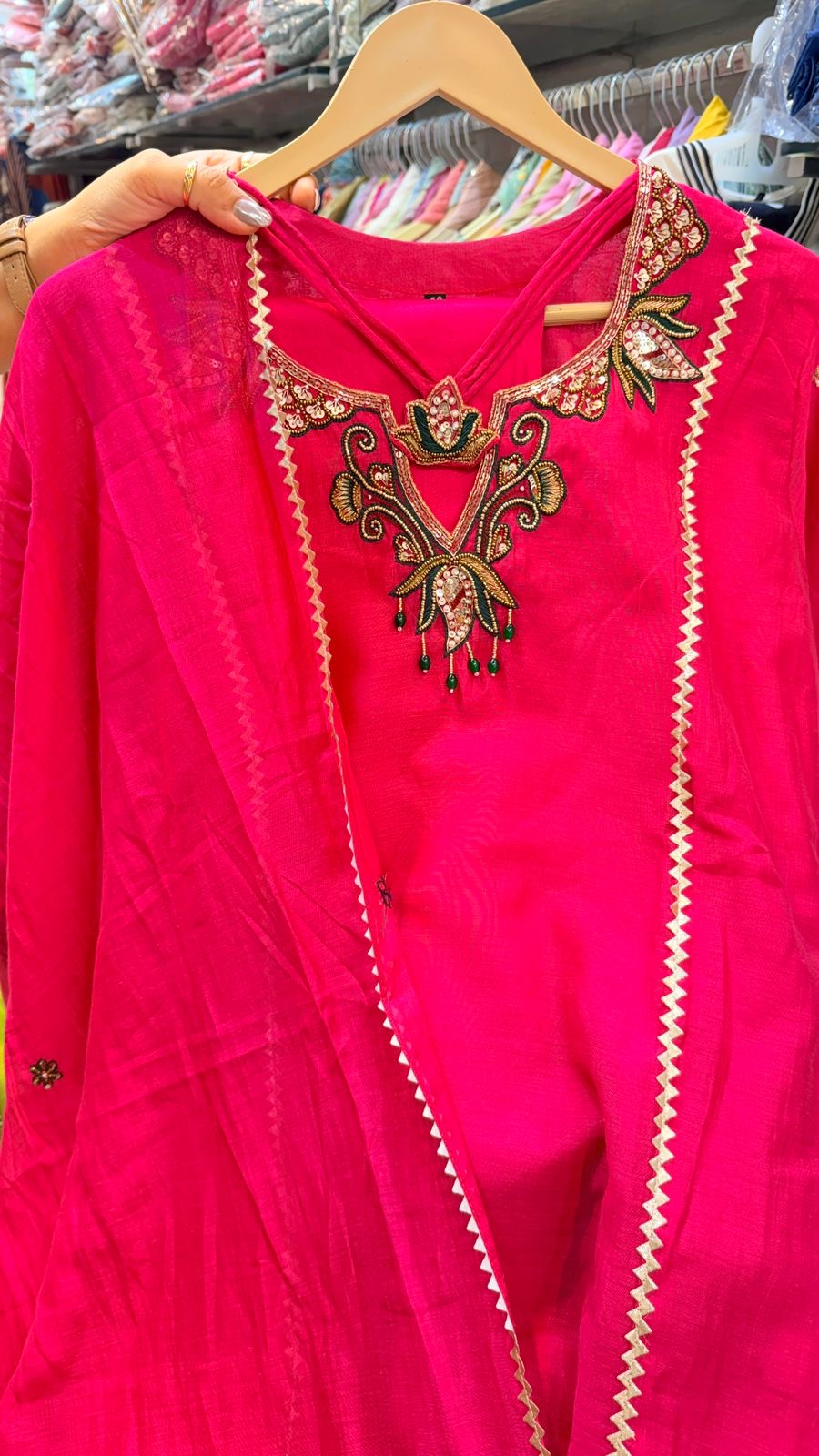 The Ornament Principle – Super Luxe Mul Chanderi Suit Set