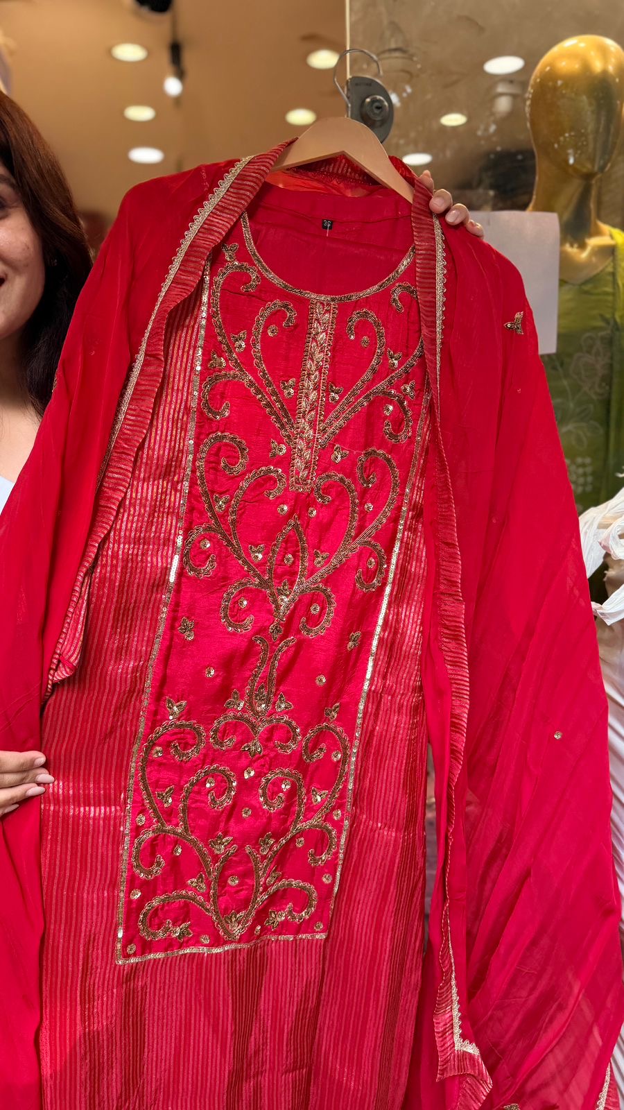 Zariya Noor Mul Chanderi Set