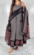 Black Angrakha Anarkali