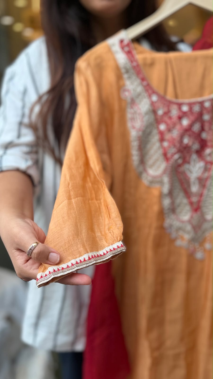 Rouge Royale Mul Chanderi Suit Set
