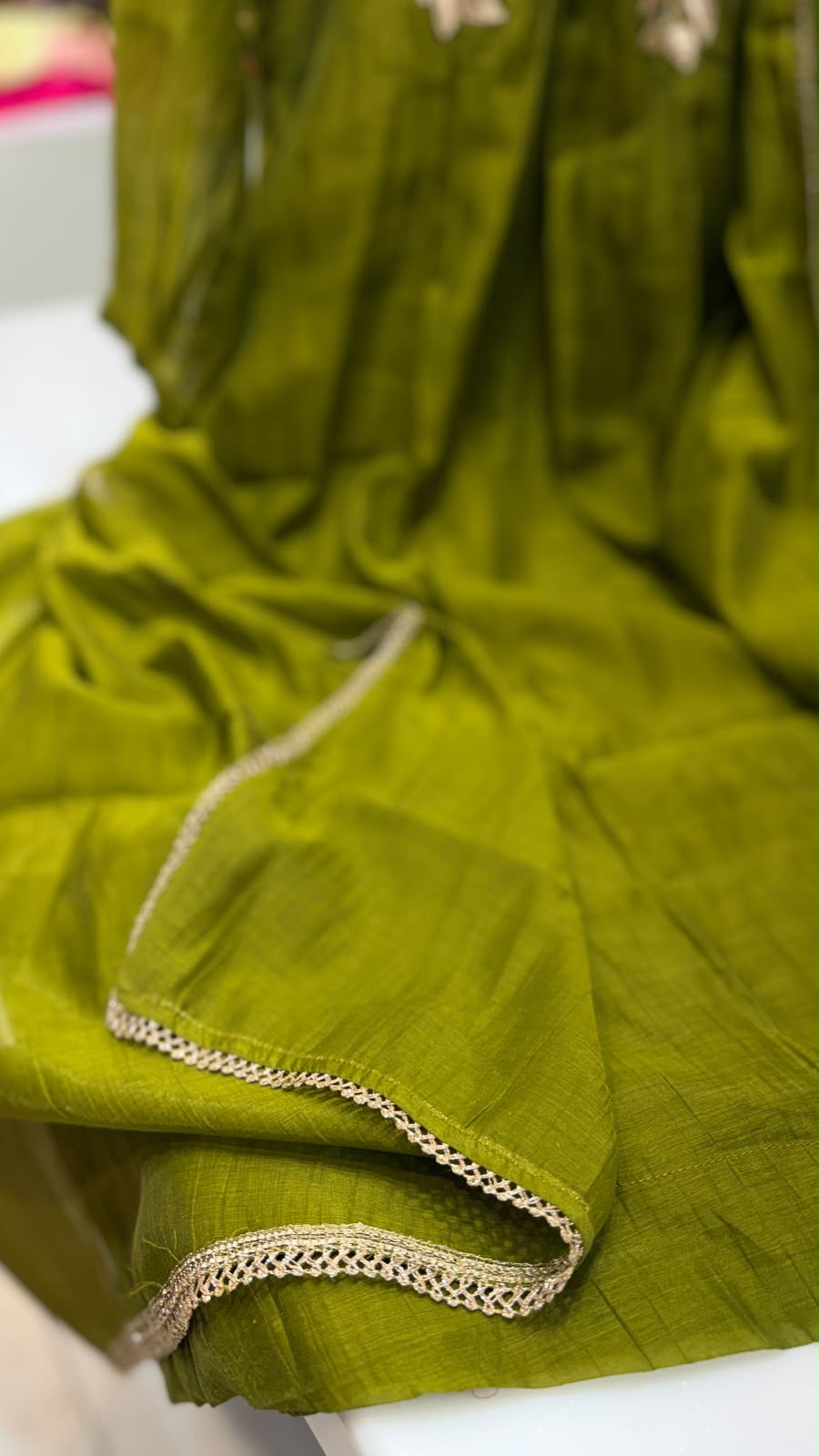 Botanical in Metallic – Mul Chanderi Suit Set