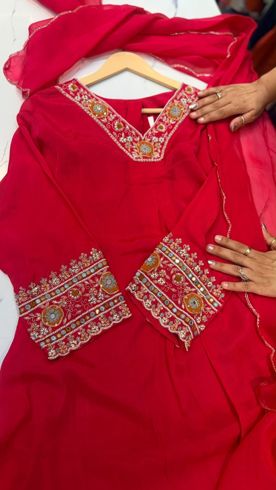 Rani Pink Reverie – Luxury Embroidered Suit Set