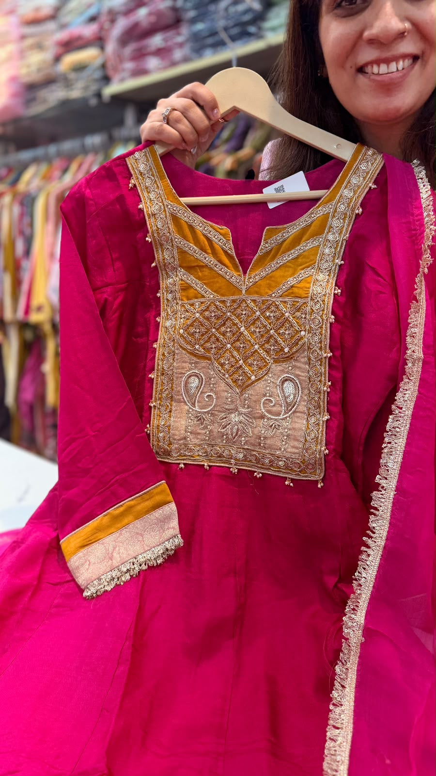 Pink Takes Centre Stage – Luxury Festive Suit Set