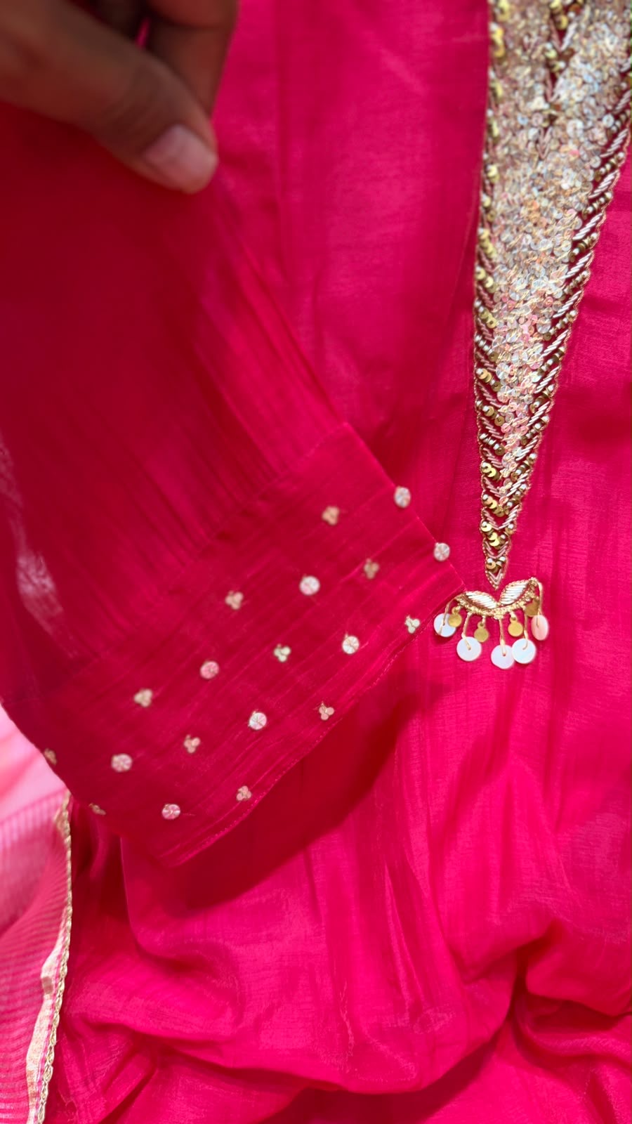 Dipped in Radiance – Mul Chanderi Suit Set
