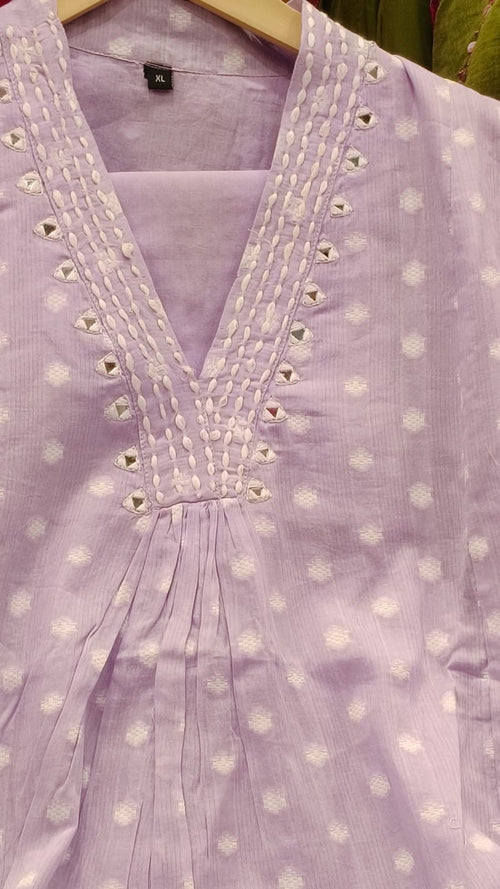 The Soft Geometry – Cotton Kurta Pant Set