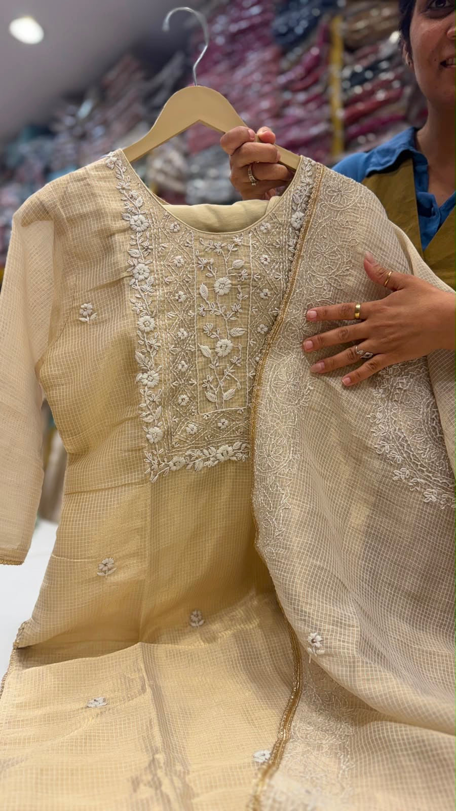 Sheen & Soul~Shimmer Mul Chanderi