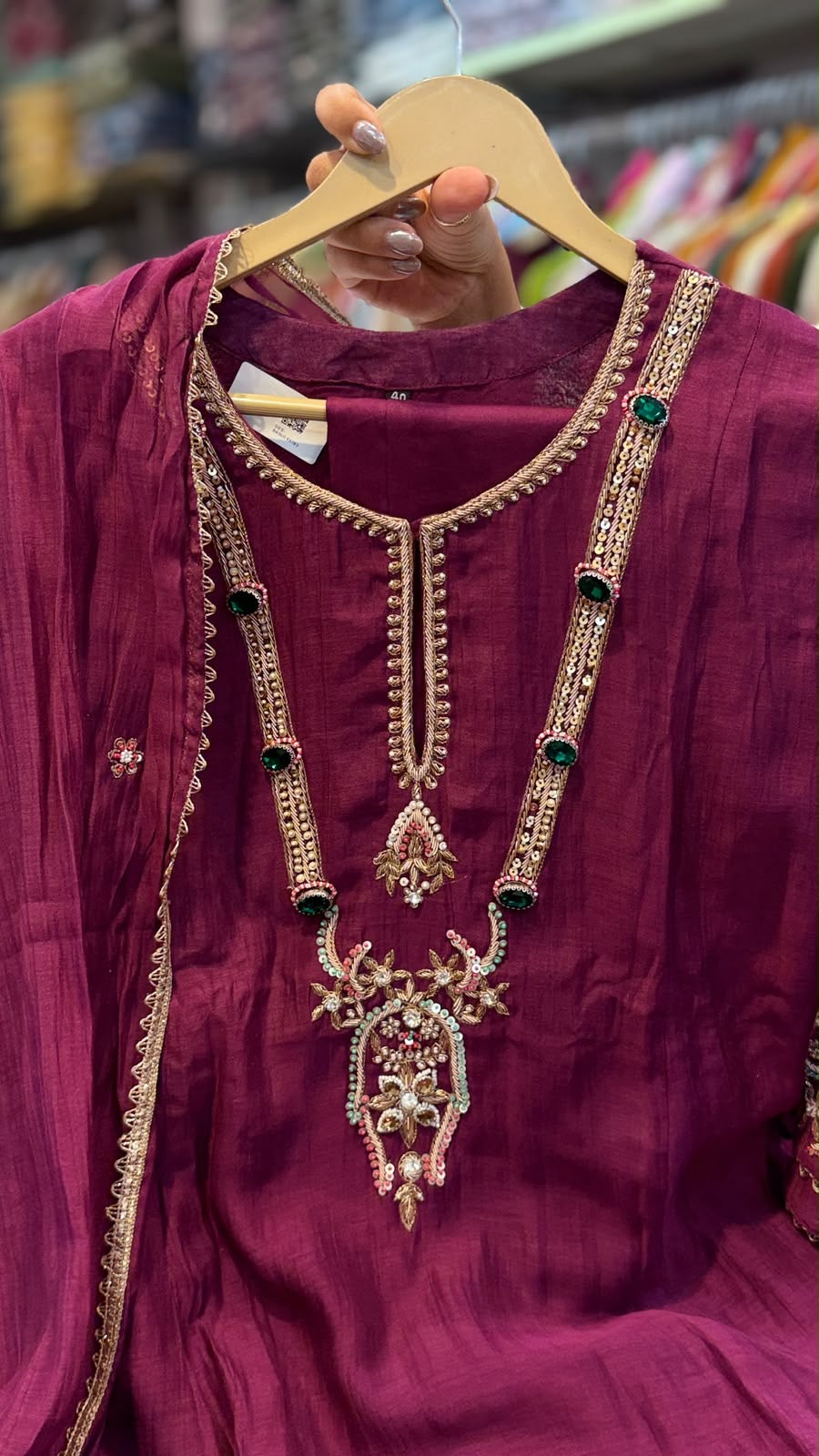 The Jewel Lineage – Luxe Mul Chanderi Suit Set