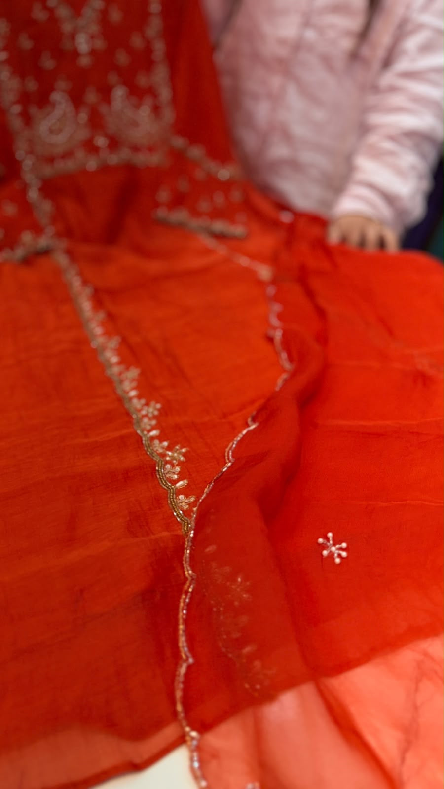 Two Shades of Splendour – Embroidered Festive Suit Set ✨