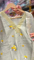 Pista Petals Mul Chanderi Set
