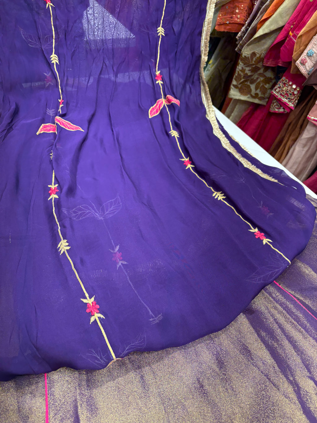 Shimmer, With a Little Drama – Anarkali Suit Set ⭐