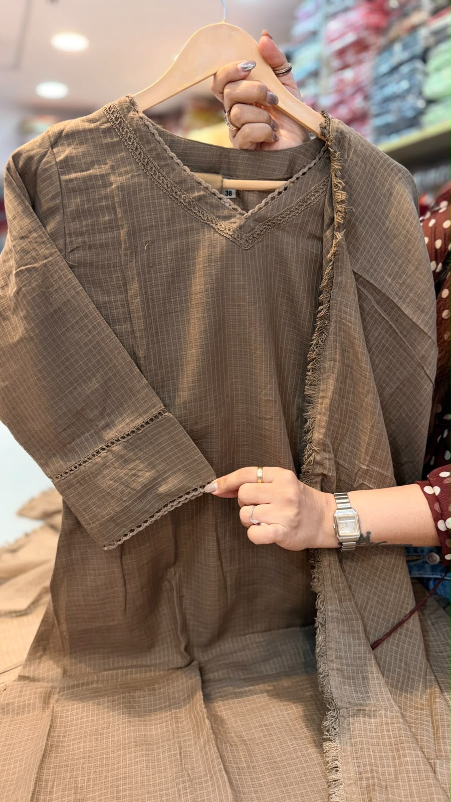 Five Shades, One Detail – Kota Doria Suit Set